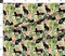 Black Cat Playful Leaves Botanical Butterflies Green Pink Yellow Blue Custom Printed Fabric by Spoonflower Various Fabrics by the Yard or Fat Quarter